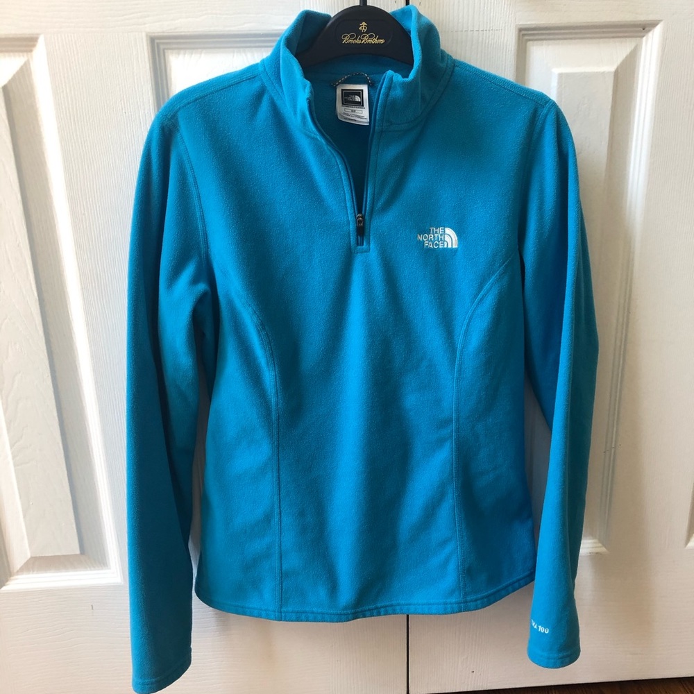 Women’s North Face half zip sweatshirt